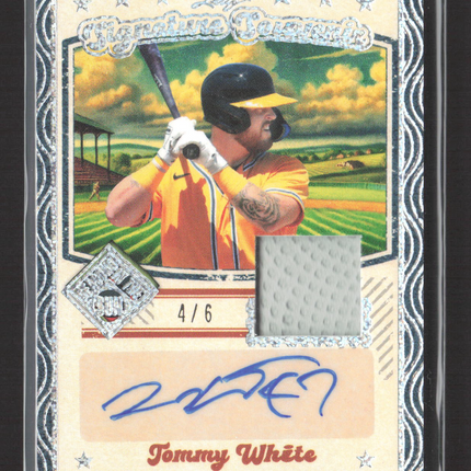 2025 Leaf Signature Souvenir Seasons in the Sun Tommy White /6 Glove Auto