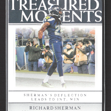 2020 Panini National Treasures Treasured Moments Richard Sherman #38 /75