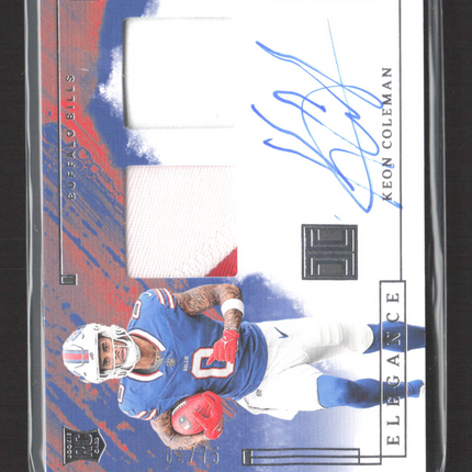 2024 Panini Impeccable Elegance Keon Coleman #RHP-KCN 06/75 Patch RC Auto