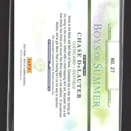 2025 Panini Boys of Summer Chase DeLauter #27 Auto /199