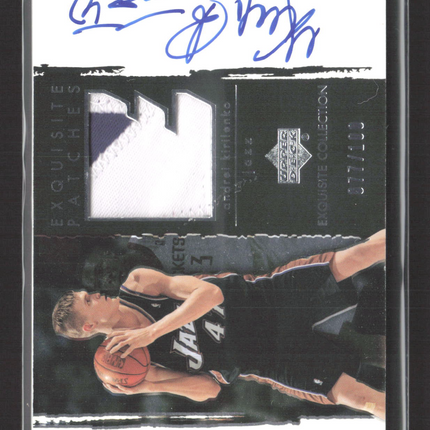 2004 UD Exquisite Collection Patches Andrei Kirilenko #AP-AK Patch Auto /100