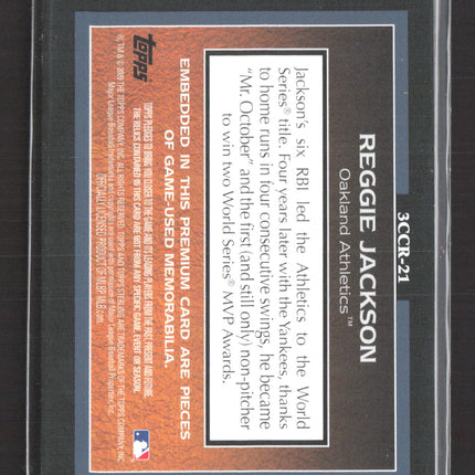 2009 Topps Sterling Reggie Jackson #3CCR-21 02/10 Bat Relic Jersey