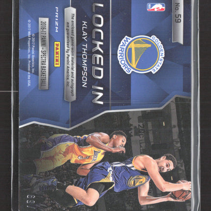 2017 Panini Spectra Prizm Klay Thompson #59 /99 Jersey Auto