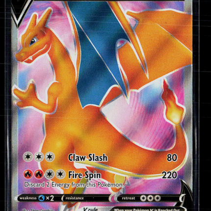 Pokemon 2020 Sword & Shield Charizard V FA #SWSH050