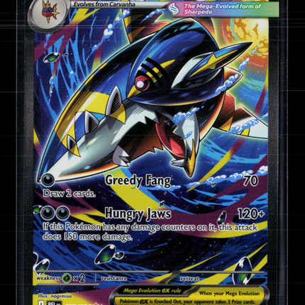 Pokemon 2025 Mega Evolution – Phantasmal Flames Mega Sharpedo EX SAR #127/94