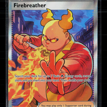 Pokemon 2025 Scarlet & Violet Phantasmal Flames Firebreather FA #119/94