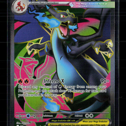 Pokemon 2025 Mega Evolution – Phantasmal Flames Mega Charizard X EX SAR #109/94
