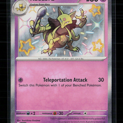Pokemon 2024 Paldean Fates Kadabra #149/91