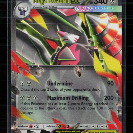 Pokemon 2026 Mega Evolution Pitch Black Mega Excadrill EX #65/84