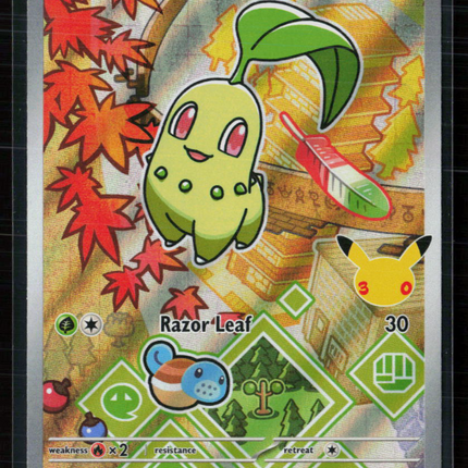 Pokemon 2025 First Partners Chikorita #046