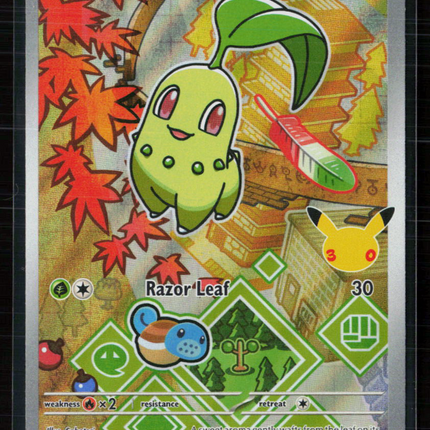 Pokemon 2025 First Partners Chikorita #046