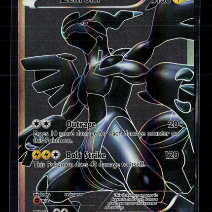 Pokemon 2011 Black & White Zekrom SR FA #114/114