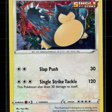 Pokemon 2021 SWSH Promo Snorlax #SWSH119