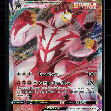 Pokemon 2021 Battle Styles Single Strike Urshifu VMAX #86/163