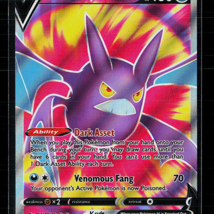 Pokemon 2020 Darkness Ablaze Crobat V FA #182/189
