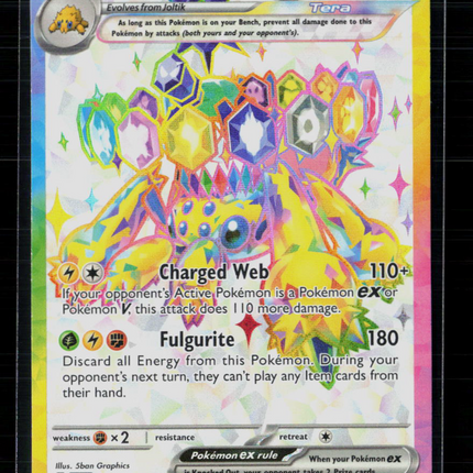 Pokemon 2024 Stellar Crown Galvantula EX FA #159/142