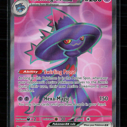 Pokemon 2025 Scarlet & Violet Phantasmal Flames Mismagius EX #112/94