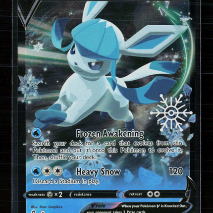 Pokemon 2021 Evolving Skies Glaceon V #40/203 Holiday