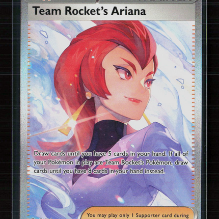 Pokemon 2025 Destined Rivals Team Rocket's Ariana UR FA #237/182