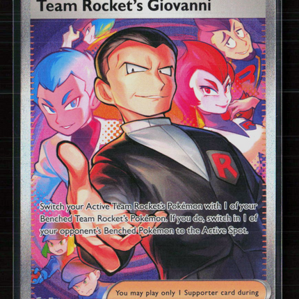 Pokemon 2025 Destined Rivals Team Rocket's Giovanni FA SAR #238/182