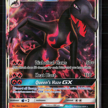 Pokemon 2017 Sun & Moon Salazzle GX FA #SM63
