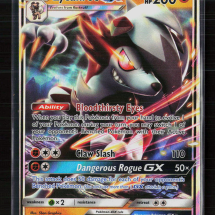 Pokemon 2017 Guardians Rising Lycanroc GX #74/145