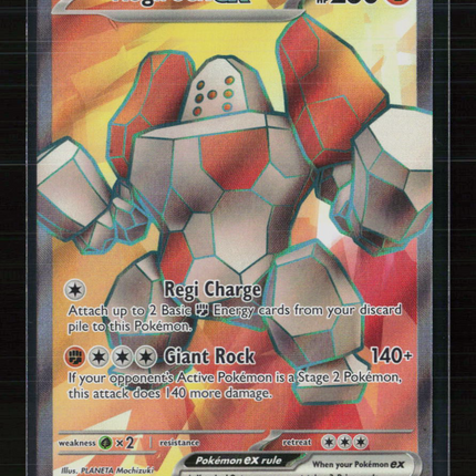 Pokemon 2025 Destined Rivals Regirock EX FA #214/182