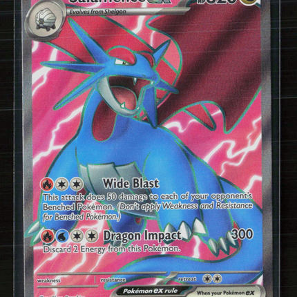 Pokemon 2025 Journey Together Salamence EX FA #177/159