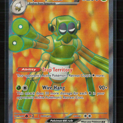 Pokemon 2023 Scarlet & Violet Spidops EX FA SAR #223/198