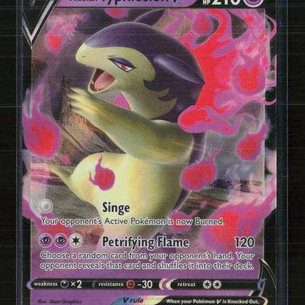 Pokemon 2022 Sword & Shield Hisuian Typhlosion V #SWSH237