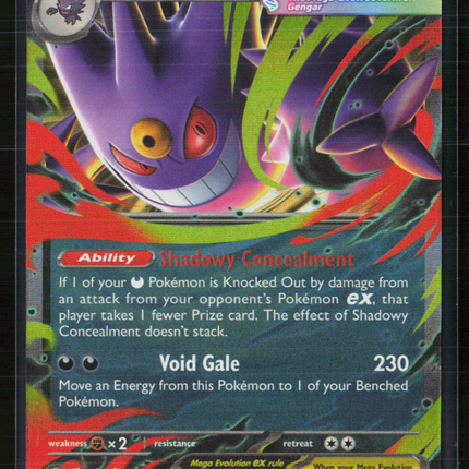 Pokemon 2025 Mega Evolution – Phantasmal Flames Mega Gengar EX RR #56/94