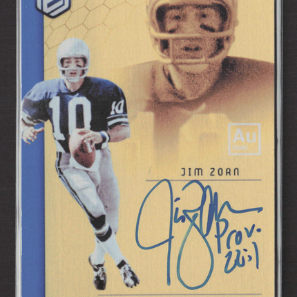 2018 Panini Elements Jim Zorn #SS-JZ Gold Auto /25