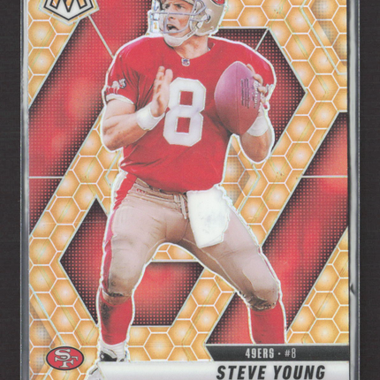 2025 Panini Mosaic Prizm Steve Young #10 Honeycomb