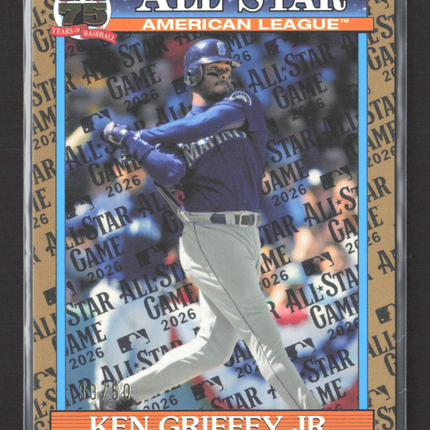 2026 Topps 75 Years of Baseball Ken Griffey Jr. #91AS-35 Gold /50