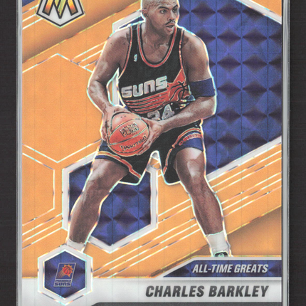 2021 Panini Mosaic Prizm Charles Barkley #281 Orange Fluorescent 20/25