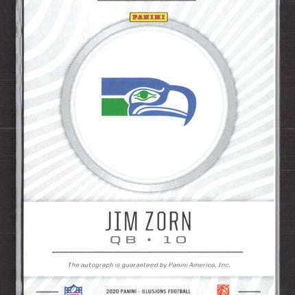 2020 Panini Illusions Pioneer Penmanship Jim Zorn #PP28 13/35 Auto