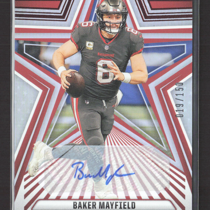2024 Panini Rookies & Stars Baker Mayfield #90 019/150 Auto