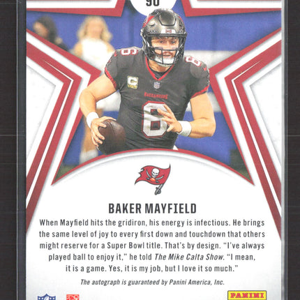 2024 Panini Rookies & Stars Baker Mayfield #90 019/150 Auto