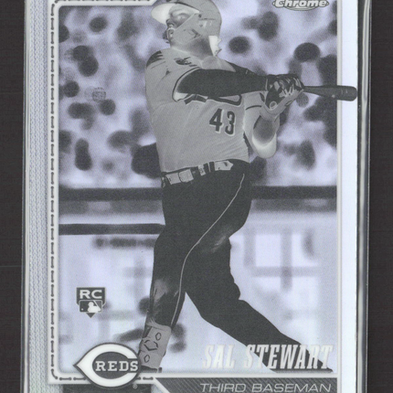 2026 Topps Chrome Sal Stewart #6 Negative Refractor RC