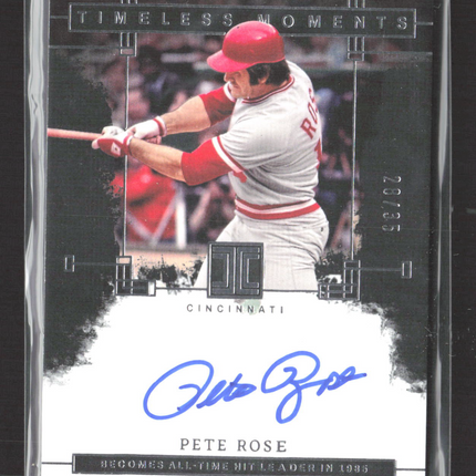 2024 Panini Impeccable Timeless Moments Pete Rose #TMS-PR 28/35 Auto