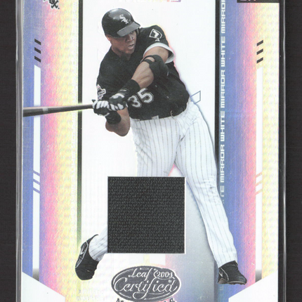 2004 Leaf Certified Mirror White Frank Thomas #62 Game-Worn Jersey /200