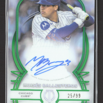 2026 Topps Tribute Moises Ballesteros #TA-MB Green 25/99 Auto