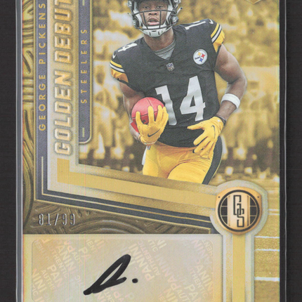 2022 Panini Gold Standard Golden Debuts George Pickens #GDA-GPI 81/99 Auto