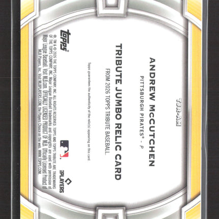 2026 Topps Tribute Andrew McCutchen #TJR-AM Relic 097/199 Jersey