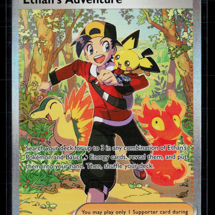 Pokemon 2025 Journey Together Ethan's Adventure SAR #236/182