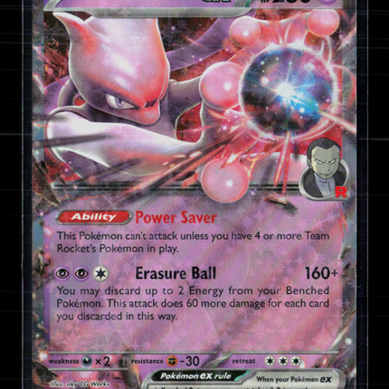 Pokemon 2025 Destined Rivals Team Rocket's Mewtwo EX RR #81/182