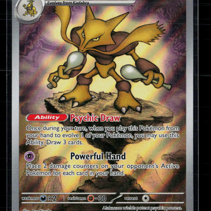 Pokemon 2025 Journey Together Alakazam FA #MEP EN 009