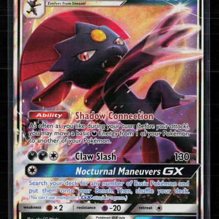 Pokemon 2019 Unified Minds Weavile GX #132/236