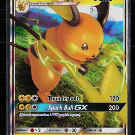 Pokemon 2019 Hidden Fates Raichu GX #20/68