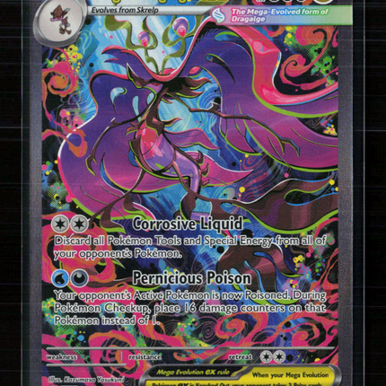 Pokemon 2025 Mega Evolution Chaos Rising Mega Dragalge EX SAR #118/86